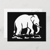 Aziatische olifanten boven Thai Elephant Trekking  Briefkaart (Voorkant / Achterkant)