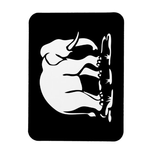 Aziatische olifanten boven Thai Elephant Trekking  Magneet (Verticaal)