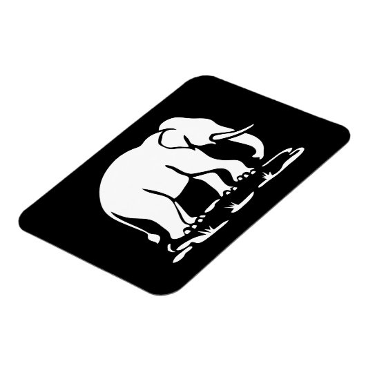 Aziatische olifanten boven Thai Elephant Trekking  Magneet (Linkerzijde)