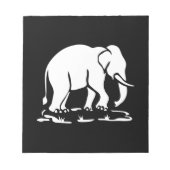 Aziatische olifanten boven Thai Elephant Trekking  Notitieblok (Voorkant)