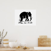 Aziatische olifanten boven Thai Elephant Trekking Poster (Keuken)