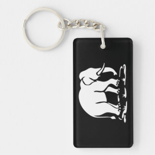 Aziatische olifanten boven Thai Elephant Trekking  Sleutelhanger