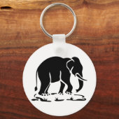 Aziatische olifanten boven Thai Elephant Trekking  Sleutelhanger (Voorkant)
