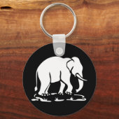 Aziatische olifanten boven Thai Elephant Trekking  Sleutelhanger (Voorkant)