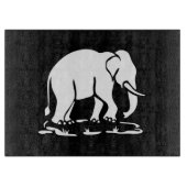 Aziatische olifanten boven Thai Elephant Trekking  Snijplank (Voorkant)