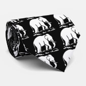 Aziatische olifanten boven Thai Elephant Trekking  Stropdas (Opgerold)