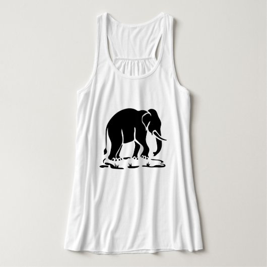 Aziatische olifanten boven Thai Elephant Trekking  Tanktop (Design voorkant)