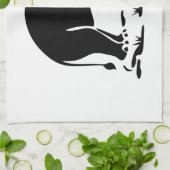 Aziatische olifanten boven Thai Elephant Trekking  Theedoek (Gevouwen)