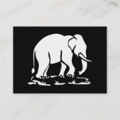 Aziatische olifanten boven Thai Elephant Trekking  Visitekaartje (Achterkant)