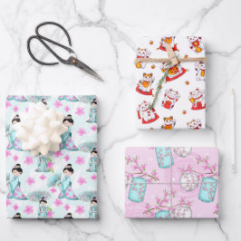 Aziatische ontwerppapiervellen voor het ompakken v inpakpapier vel