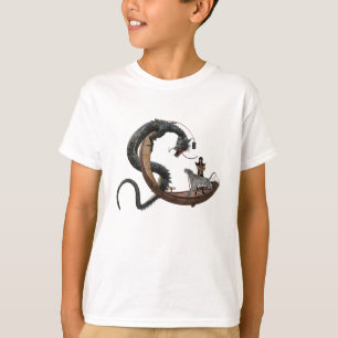 Aziatische Oosterse Draak Fantasie Boot Tijger T-shirt