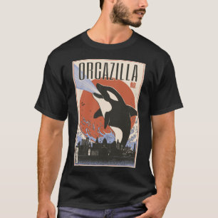 Aziatische Orcazilla-walvis T-shirt