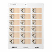 Aziatische Owl-adreslabel Etiket (Full Sheet)