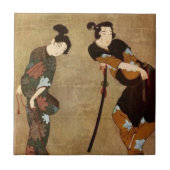 Aziatische paar tegeltje (Voorkant)