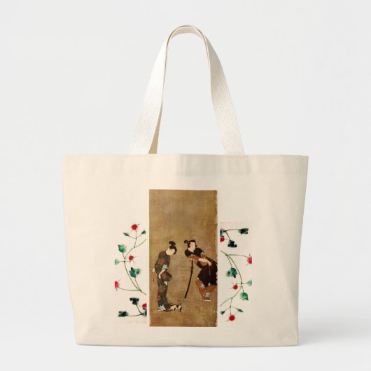 Aziatische paarse Canvas tas (Voorkant)