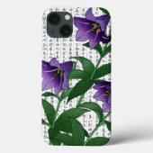 Aziatische Paarse hazelaars op Kanji achtergrond Case-Mate iPhone Case (Achterkant)