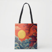 Aziatische Pacific Geïnspireerd Denim Jas Tote Bag (Voorkant)