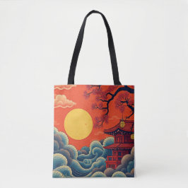 Aziatische Pacific Geïnspireerd Denim Jas Tote Bag