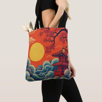 Aziatische Pacific Geïnspireerd Denim Jas Tote Bag