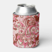 Aziatische paisley elementen, boho . blikjeskoeler (Blikje Voorkant)