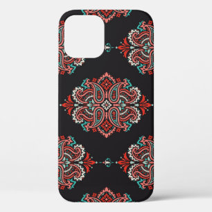 Aziatische paisley elementen, boho patroon. Case-Mate iPhone case