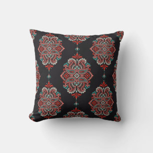 Aziatische paisley elementen, boho patroon. kussen