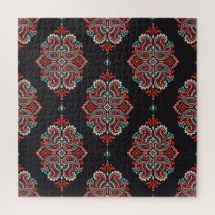 Aziatische paisley elementen, boho  patroon. legpuzzel