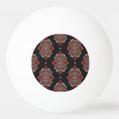 Aziatische paisley elementen, boho patroon. pingpongbal (Achterkant)
