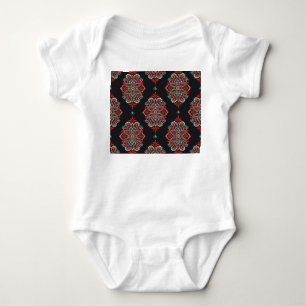 Aziatische paisley elementen, boho patroon. romper