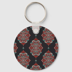 Aziatische paisley elementen, boho  patroon. sleutelhanger