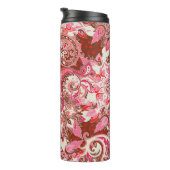 Aziatische paisley elementen, boho . thermosbeker (Geroteerd rechts)