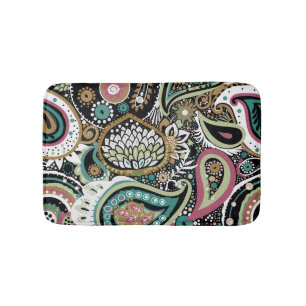 Aziatische paisley: modern naadloos ontwerp. badmat