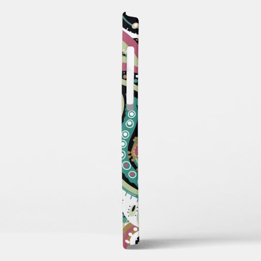 Aziatische paisley: modern naadloos ontwerp. Case-Mate iPhone case (Achterkant / Links)