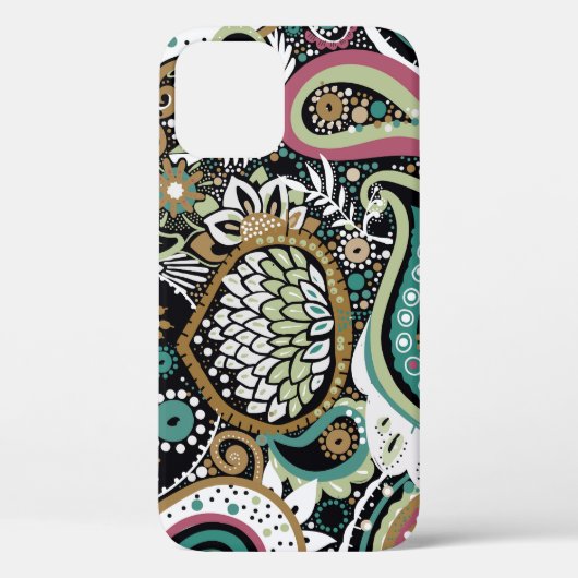 Aziatische paisley: modern naadloos ontwerp. Case-Mate iPhone case (Achterkant)
