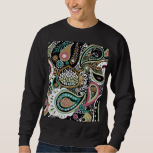 Aziatische paisley: modern naadloos ontwerp. trui