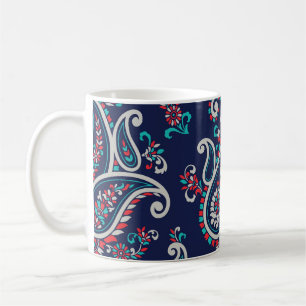 Aziatische Paisley: Traditioneel Naadloos Ontwerp. Koffiemok