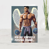 Aziatische Personal Trainer of Coach Gym Verjaarda Kaart (Voorkant)