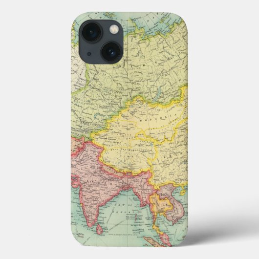 Aziatische politieke atlas Case-Mate iPhone case (Achterkant)