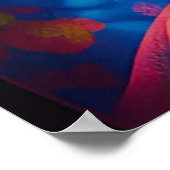 Aziatische prinses met blauw haar poster (Hoek)