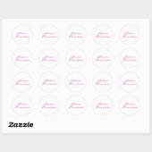 Aziatische prinses ronde sticker (Vel)