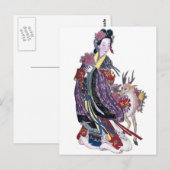 -Aziatische Prints Briefkaart (Voorkant / Achterkant)