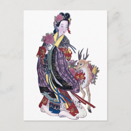 -Aziatische Prints Briefkaart (Voorkant)