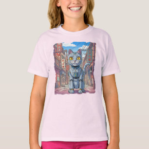 Aziatische Robotic Cat! T-shirt