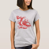 Aziatische Rode Draak T-shirt (Voorkant)