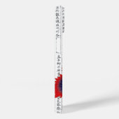 Aziatische rode klaprozen op Kanji achtergrond Case-Mate iPhone Case (Achterkant / Rechts)