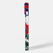 Aziatische rode klaprozen op Kanji achtergrond Case-Mate iPhone Case (Achterkant / Links)