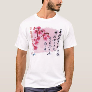 Aziatische rode t-shirt
