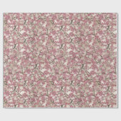Aziatische roze kers bloesems cadeaupapier (Vlak)