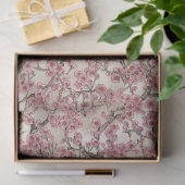 Aziatische roze kers bloesems tissuepapier (Geschenk)