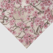 Aziatische roze kers bloesems tissuepapier (Detail)